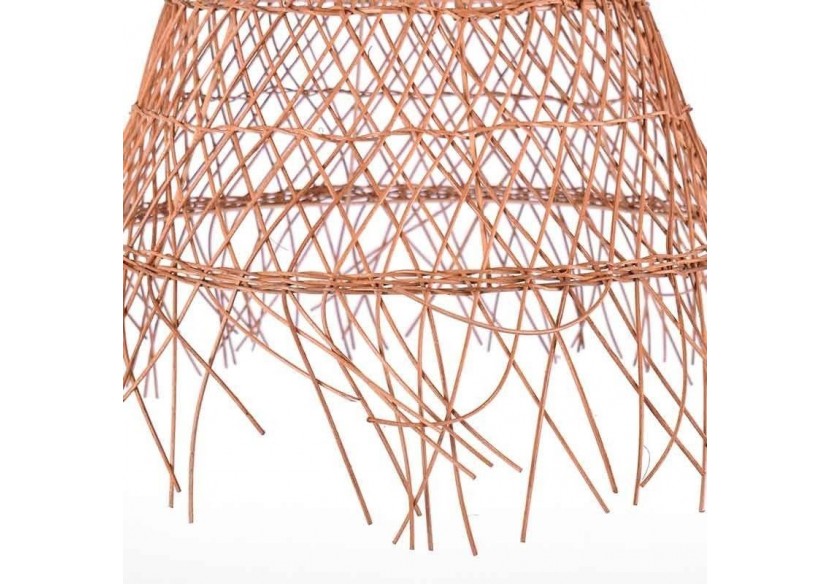 Suspension en osier "Willow" avec interrupteur et prise murale - K171-C-N - Barcelona LED