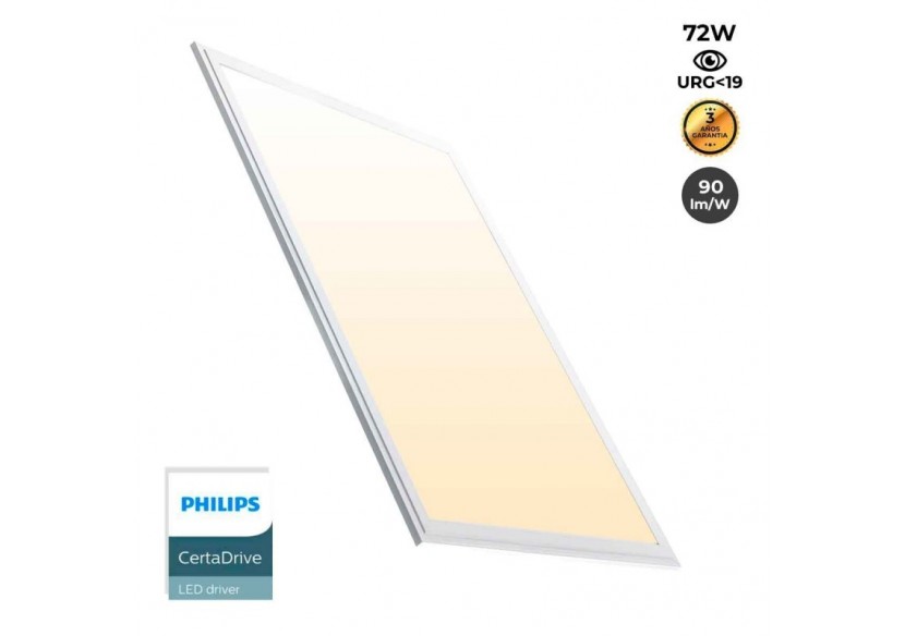 Lot de 8-Panneau LED 120x60 extra-plat-Driver PHILIPS-72W-UGR19 - K5234-BN-8 - Barcelona LED