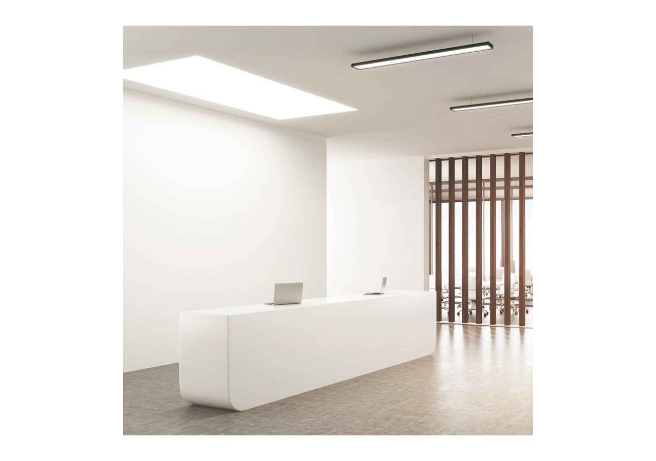 Lot de 8-Panneau LED 120x60 extra-plat-Driver PHILIPS-72W-UGR19 - K5234-BN-8 - Barcelona LED