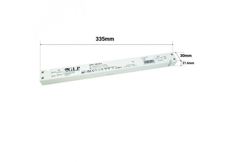 Alimentation LED extra plate 150W 24V 6.25A-GPL - GTPC-150-24-S - Barcelona LED 2