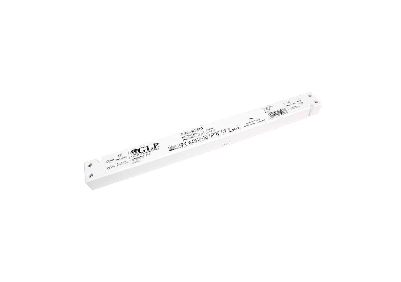 Alimentation Slim 200W 24V 8.33A-GLP - GTPC-200-24-S - Barcelona LED