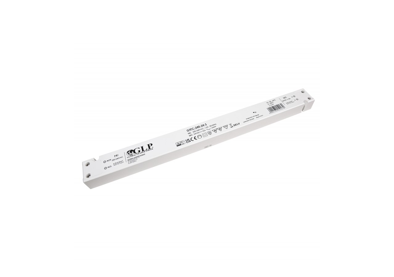 Alimentation LED extra plate 240W 24V 10A-GLP - GTPC-240-24-S - Barcelona LED