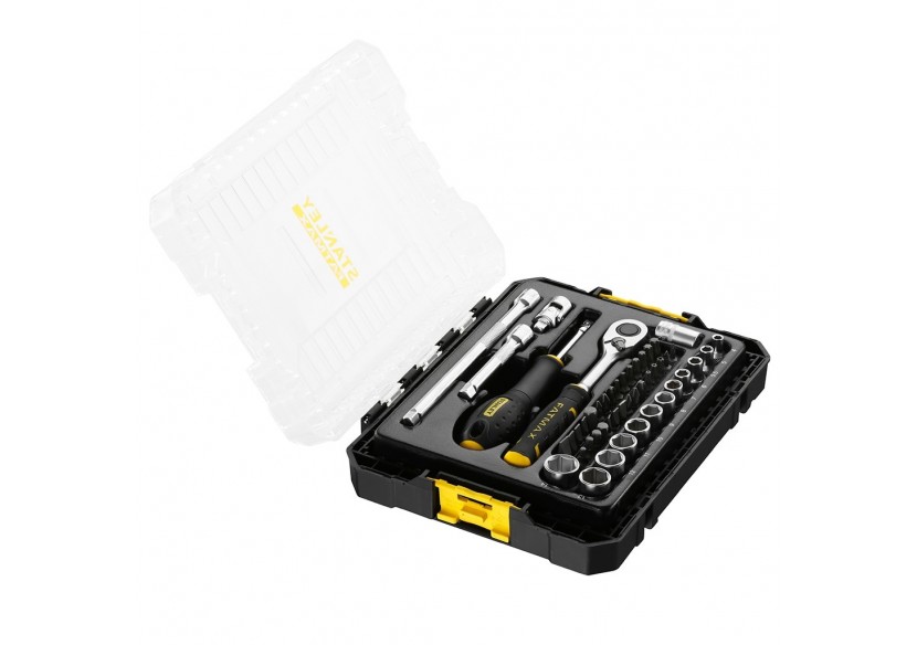 Coffret De Douilles Stakbox M - ¼’’ - Jeu De 48 Pcs -   - Fatmax : Confort'Mat