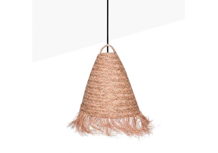 Suspension en fibre naturelle "Nam" avec interrupteur et prise murale - K173-C-N - Barcelona LED 2