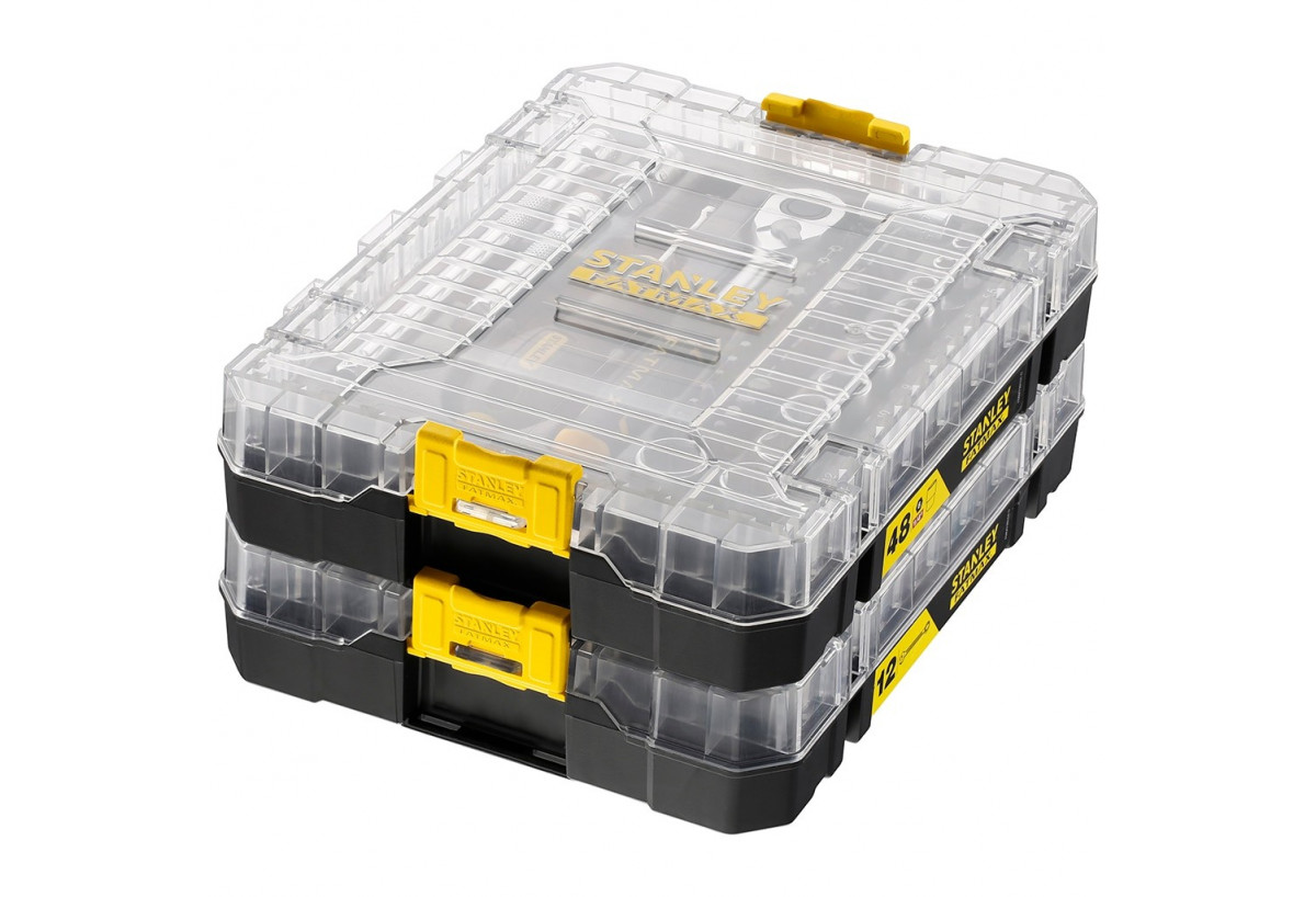 Coffret De Douilles Stakbox M - ¼’’ - Jeu De 48 Pcs -   - Fatmax : Confort'Mat