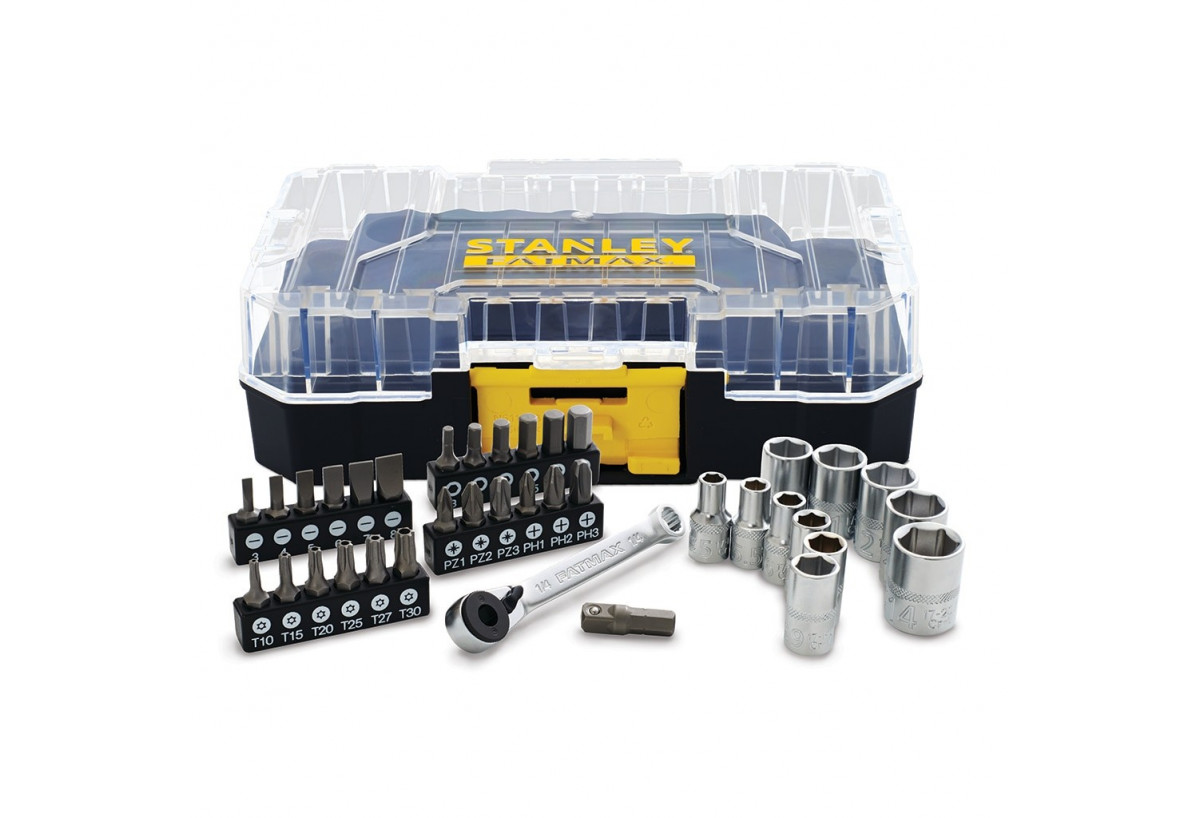 Coffret Stakbox S - 1/4’’ - Jeu De 37 Pcs -   - Fatmax : Confort'Mat