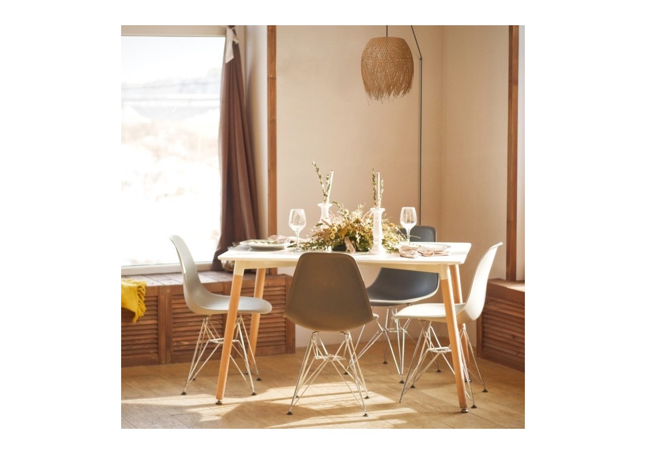 Suspension en rotin "Java" avec interrupteur et prise - K180-C-N - Barcelona LED