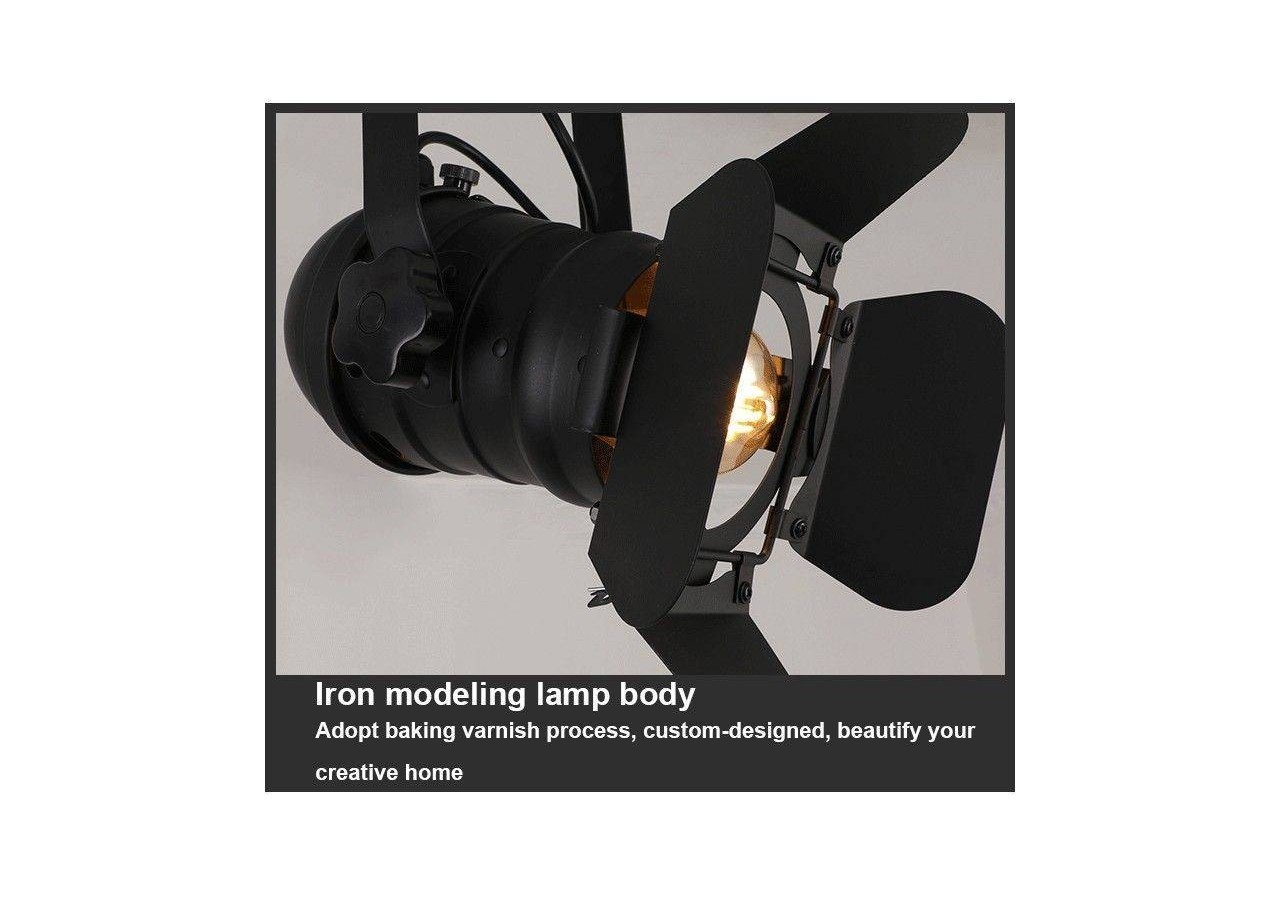 Projecteur sur rail triphasé orientable et extensible "Cinema"-E27 - LV231-TRI - Barcelona LED