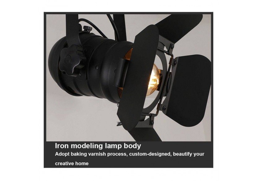Projecteur sur rail triphasé orientable et extensible "Cinema"-E27 - LV231-TRI - Barcelona LED Projecteur sur rail triphasé orientable et extensible "Cinema"-E27 - LV231-TRI - Barcelona LED