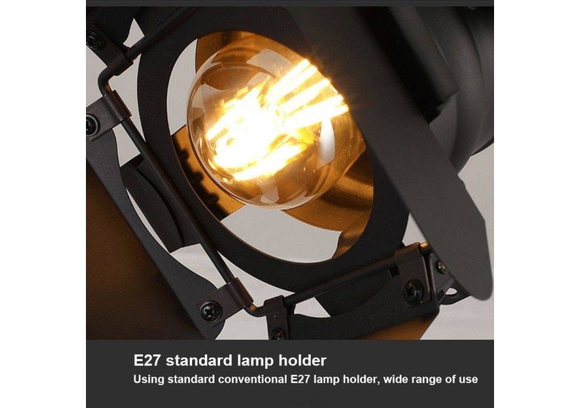 Projecteur sur rail triphasé orientable et extensible "Cinema"-E27 - LV231-TRI - Barcelona LED Projecteur sur rail triphasé orientable et extensible "Cinema"-E27 - LV231-TRI - Barcelona LED
