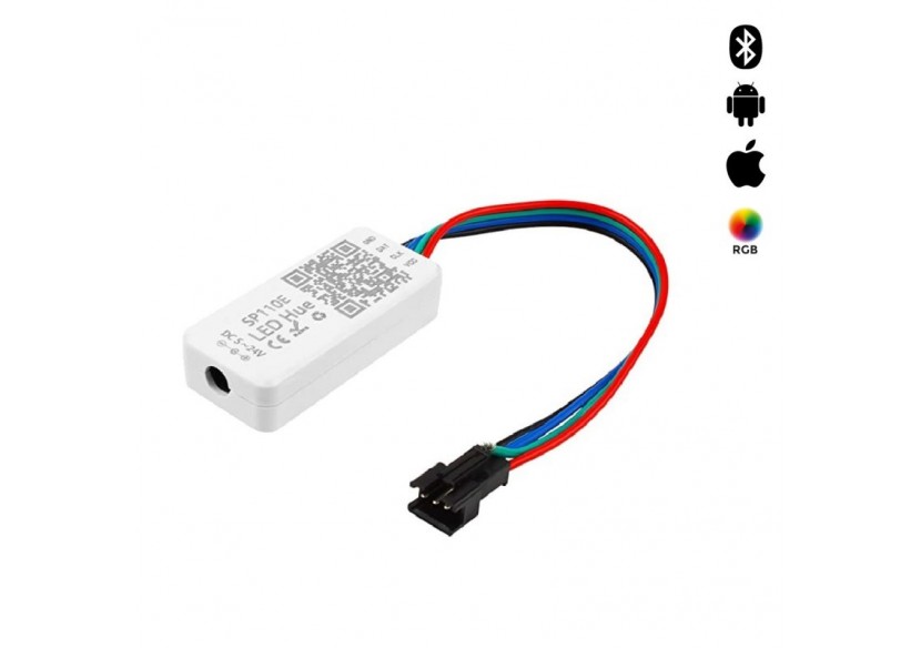 Contrôleur LED IC pixel Bluetooth RGB/RGBW- 5-24V DC-1024 Pixels - SP110E - Barcelona LED