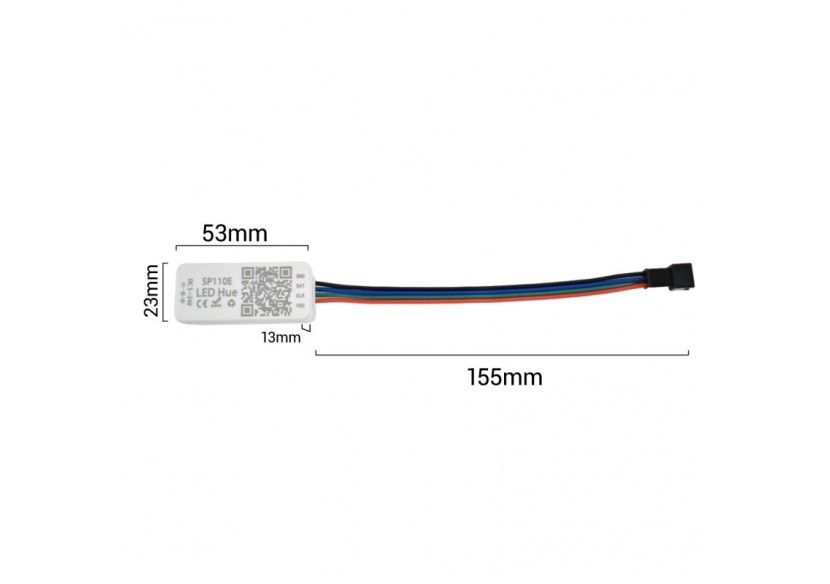 Contrôleur LED IC pixel Bluetooth RGB/RGBW- 5-24V DC-1024 Pixels - SP110E - Barcelona LED