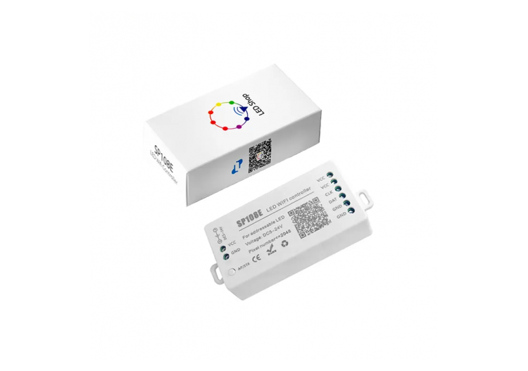 Contrôleur LED IC pixel WIFI RGB/RGBW-5-24V DC-2048 pixels - SP108E - Barcelona LED 2