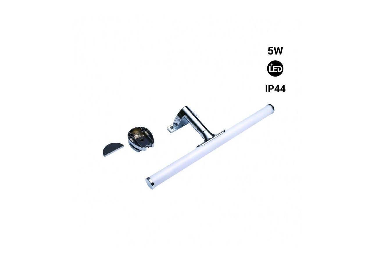 Applique LED tubulaire pour miroir de salle de bains-30cm-5W | 3 possibilités de fixation - LE209-CR-BN - Barcelona LED