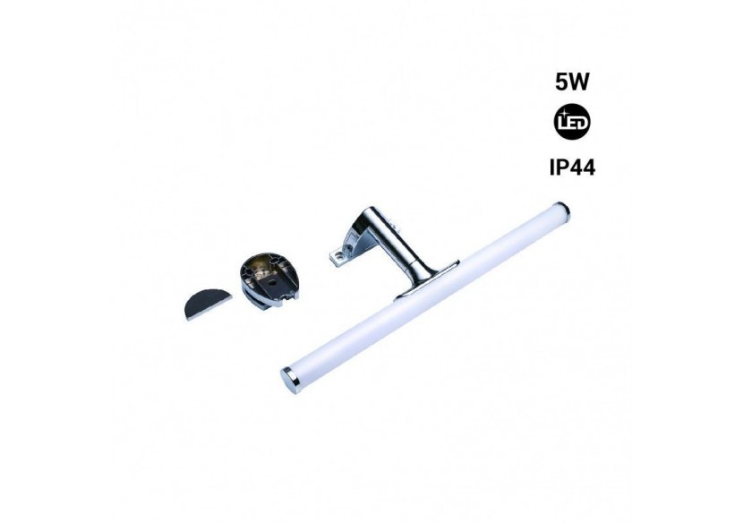 Applique LED tubulaire pour miroir de salle de bains-30cm-5W | 3 possibilités de fixation - LE209-CR-BN - Barcelona LED