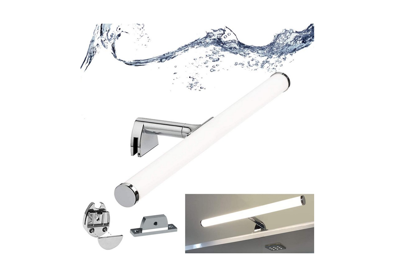 Applique LED tubulaire pour miroir de salle de bains-30cm-5W | 3 possibilités de fixation - LE209-CR-BN - Barcelona LED