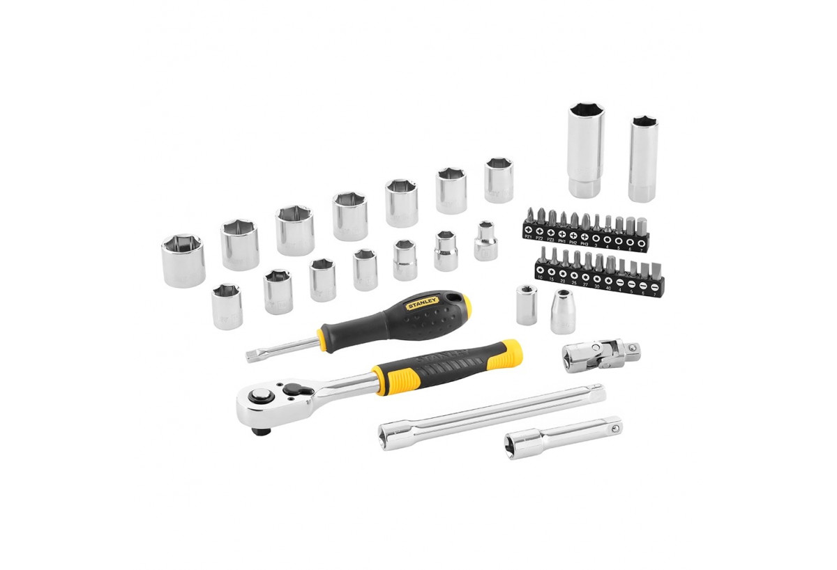 Coffret De Douilles 3/8’’ - Jeu De 45 Pcs - Stanley : Confort'Mat