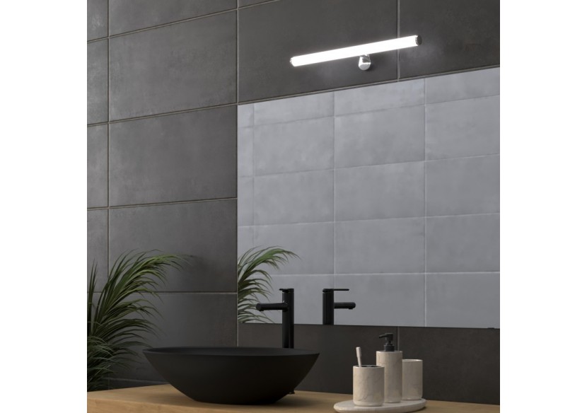 Applique LED tubulaire pour miroir de salle de bains-30cm-5W | 3 possibilités de fixation - LE209-CR-BN - Barcelona LED