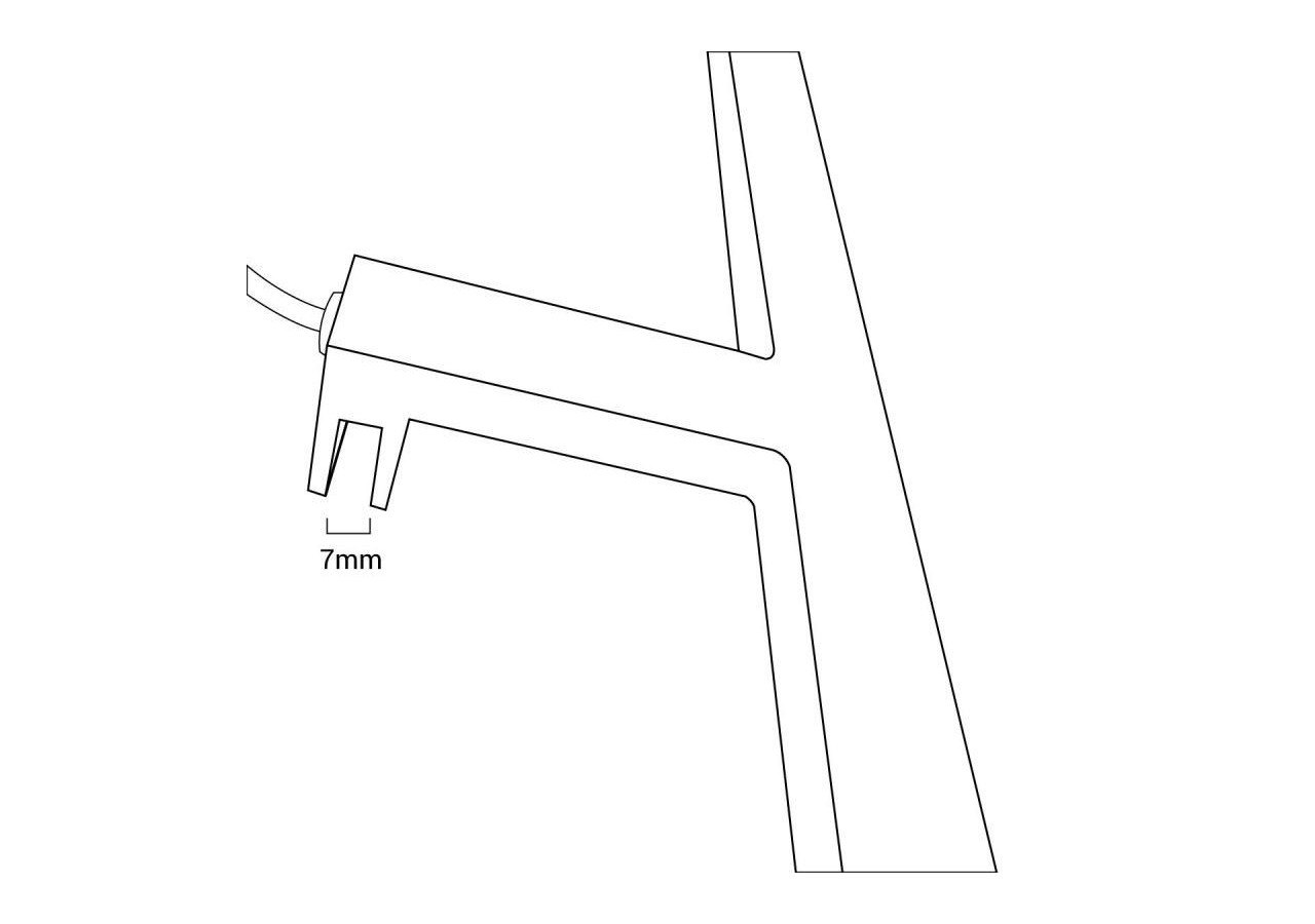 Applique miroir LED 30cm 5W | Montage miroir et armoire - LE204-N-BN - Barcelona LED