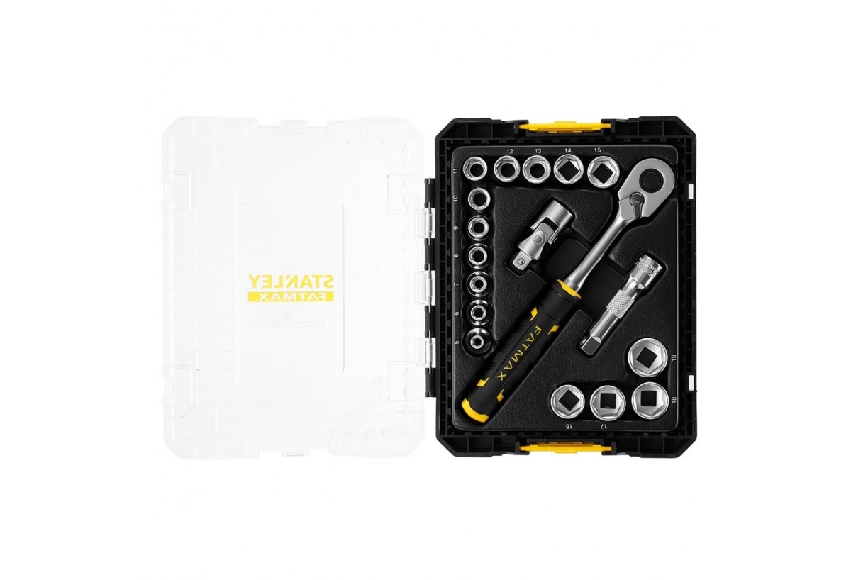 Coffret De Douilles Stakbox M - 3/8’’ - Jeu De 18 Pcs -   - Fatmax : Confort'Mat