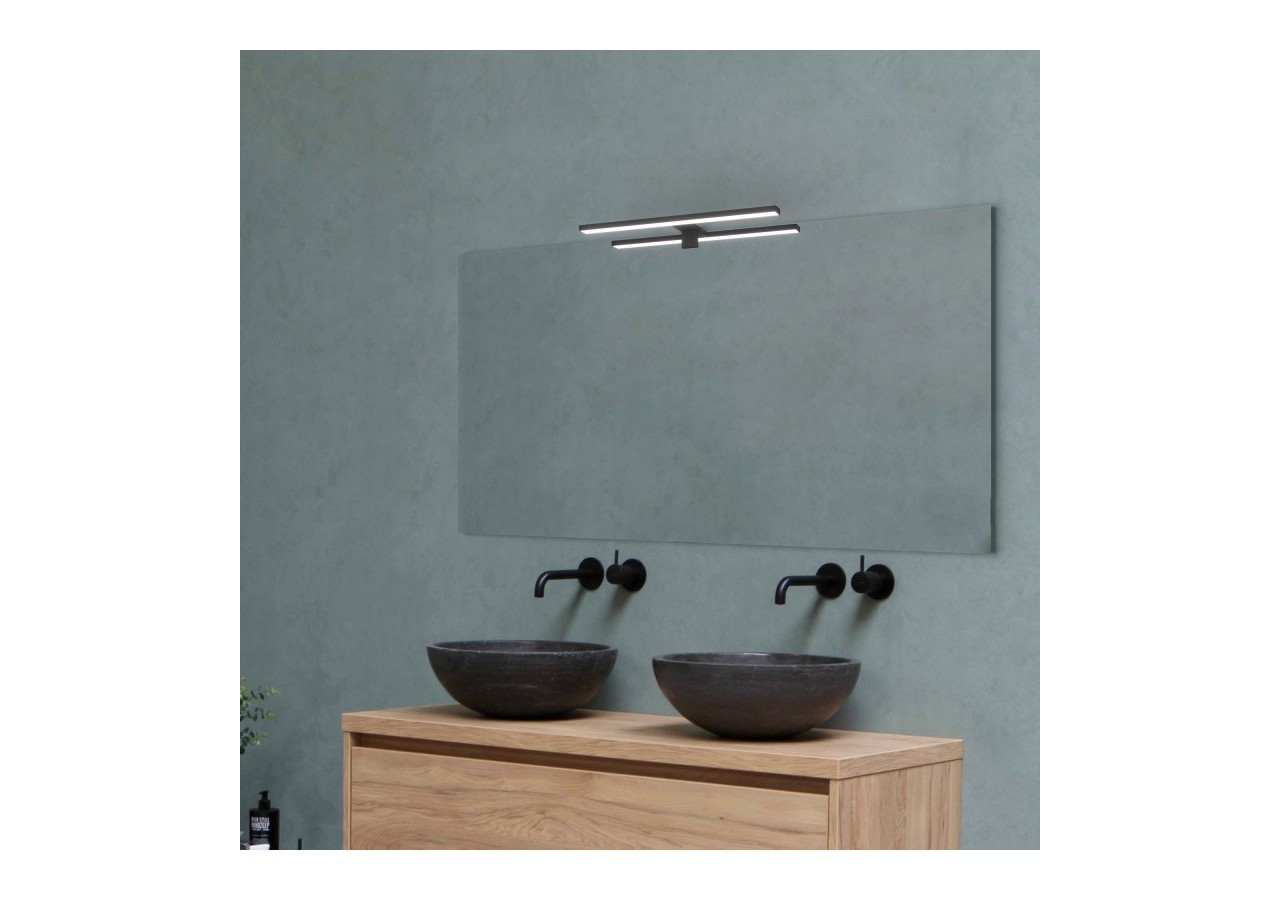 Applique miroir LED 30cm 5W | Montage miroir et armoire - LE204-N-BN - Barcelona LED