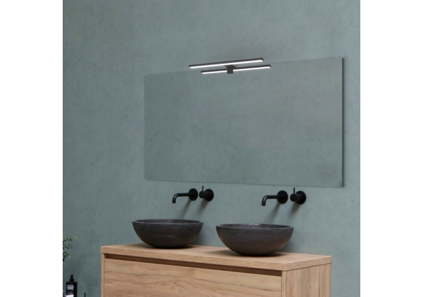 Applique miroir LED 30cm 5W | Montage miroir et armoire - LE204-N-BN - Barcelona LED