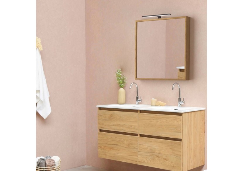 Applique miroir LED 30cm 5W | Montage miroir et armoire - LE204-N-BN - Barcelona LED