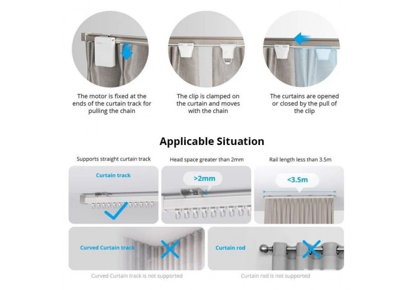 Moteur de de rideau intelligent SONOFF-Zigbee-5V DC/1A - SONOFFZBCURTAIN - Barcelona LED