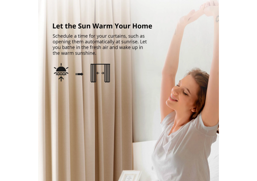 Moteur de de rideau intelligent SONOFF-Zigbee-5V DC/1A - SONOFFZBCURTAIN - Barcelona LED