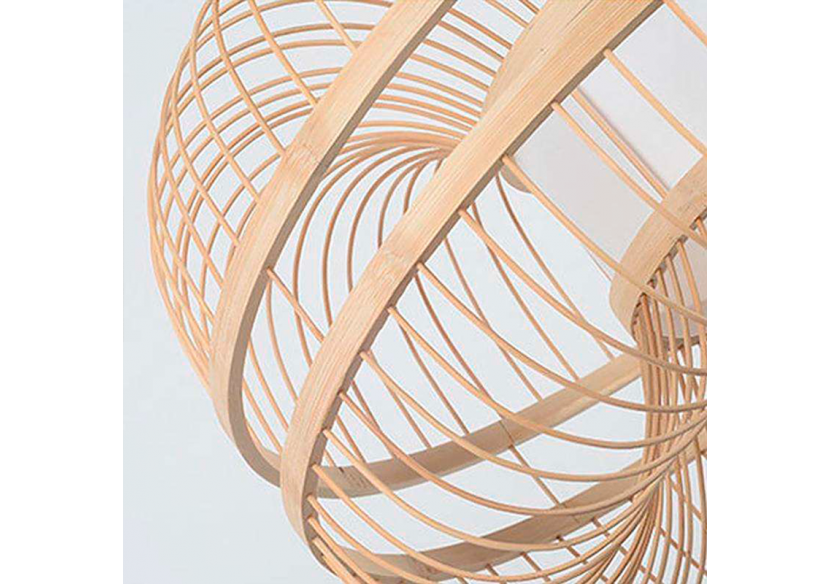 Suspension japonaise en bambou "Kaizen" avec interrupteur et prise - K179-C-N - Barcelona LED