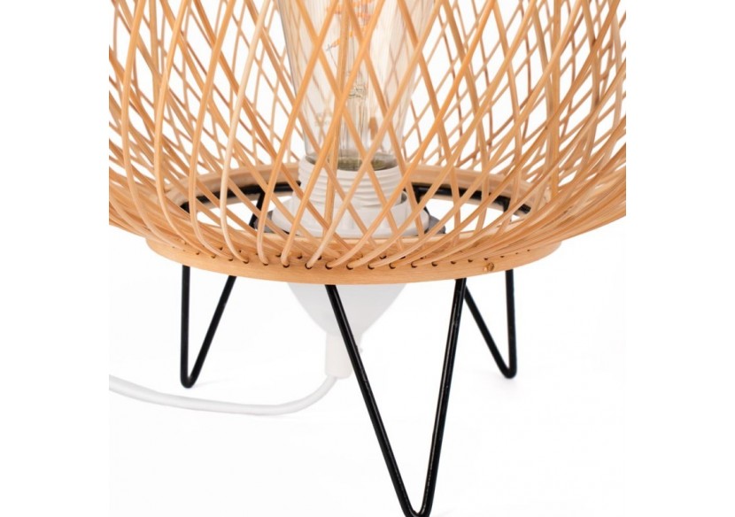 Lampe à poser en bambou "Sendai"-E27 - K185-EU-B - Barcelona LED