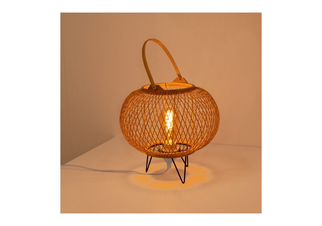 Lampe à poser en bambou "Sendai"-E27 - K185-EU-B - Barcelona LED