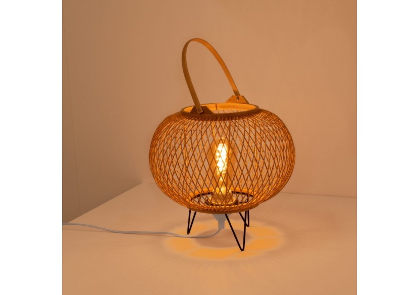 Lampe à poser en bambou "Sendai"-E27 - K185-EU-B - Barcelona LED