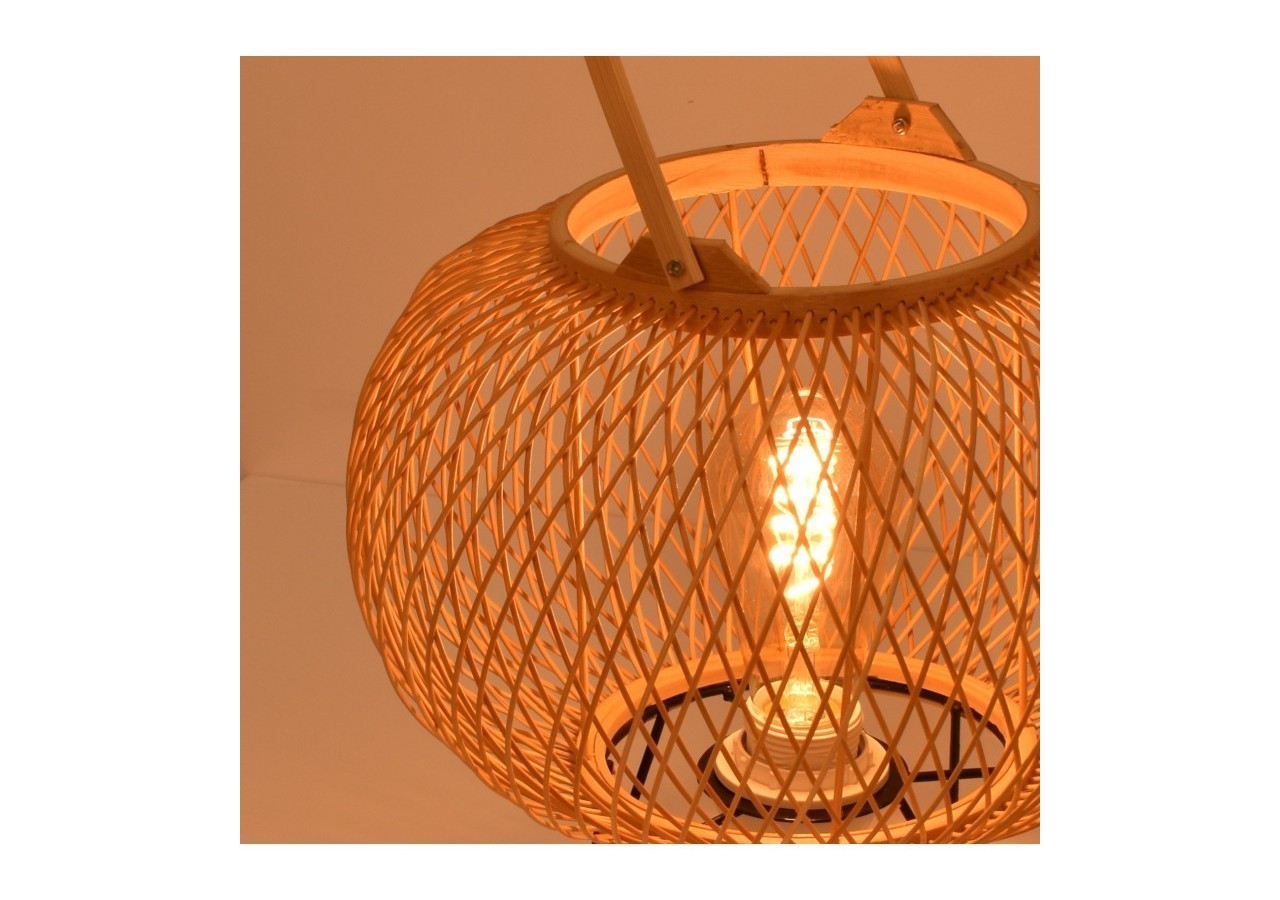 Lampe à poser en bambou "Sendai"-E27 - K185-EU-B - Barcelona LED