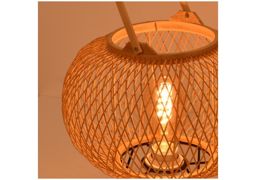 Lampe à poser en bambou "Sendai"-E27 - K185-EU-B - Barcelona LED