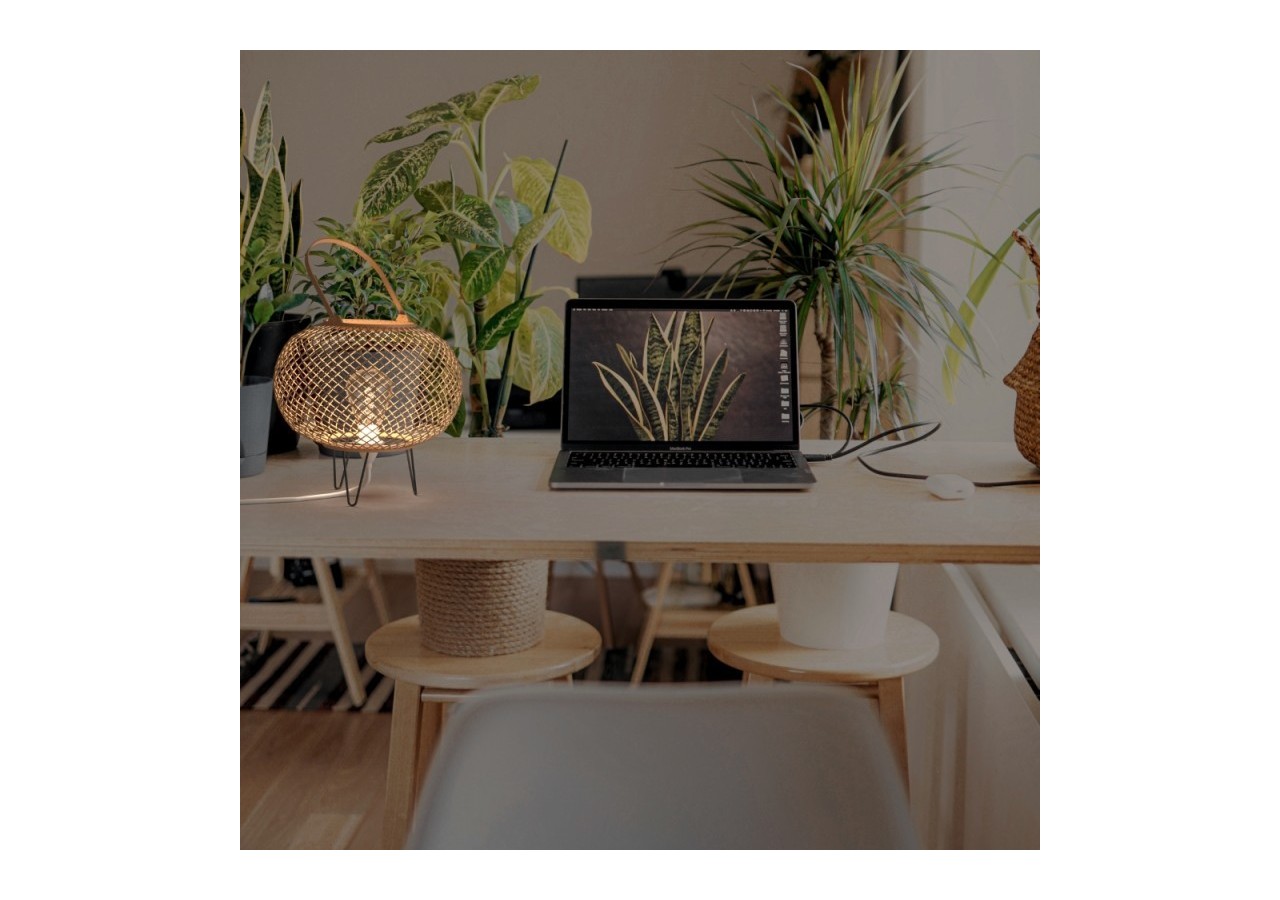 Lampe à poser en bambou "Sendai"-E27 - K185-EU-B - Barcelona LED