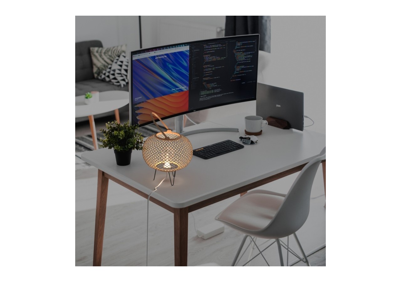 Lampe à poser en bambou "Sendai"-E27 - K185-EU-B - Barcelona LED