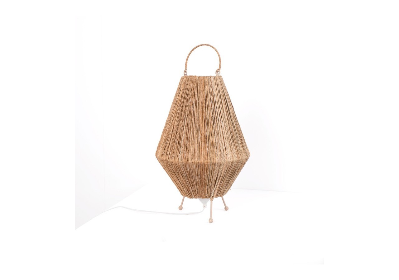 Lampe à poser naturelle en jute "Ross"-E27 - K184-EU-B - Barcelona LED