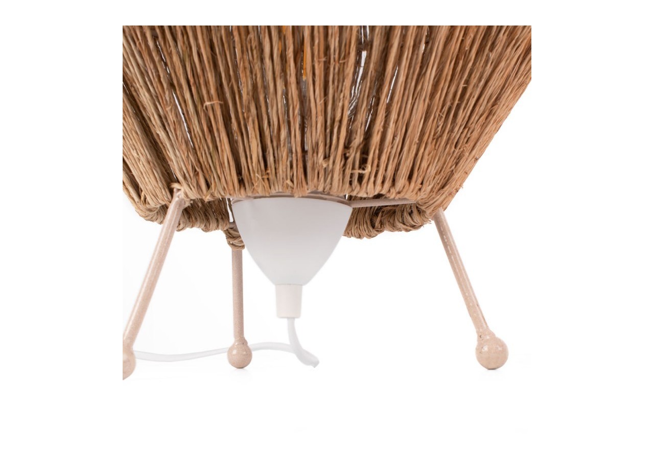 Lampe à poser naturelle en jute "Ross"-E27 - K184-EU-B - Barcelona LED