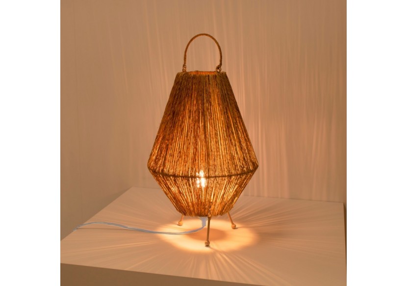 Lampe à poser naturelle en jute "Ross"-E27 - K184-EU-B - Barcelona LED