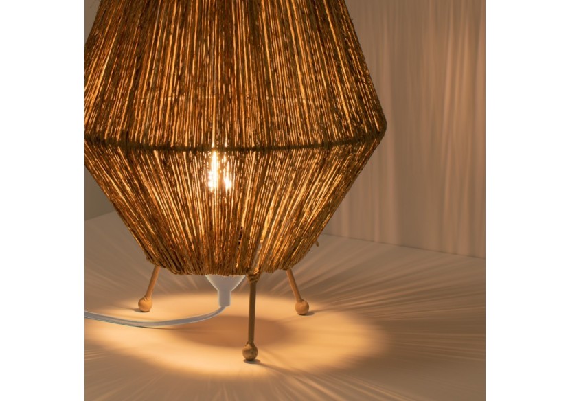 Lampe à poser naturelle en jute "Ross"-E27 - K184-EU-B - Barcelona LED