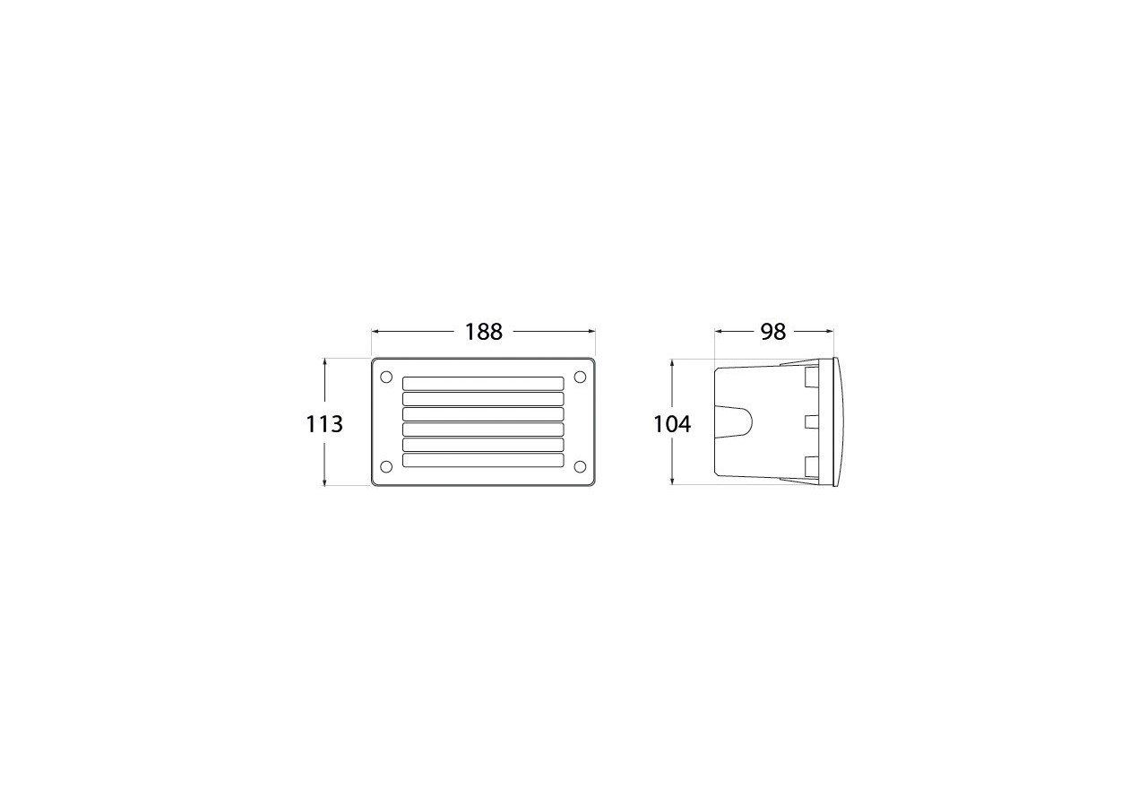 Balise encastrable "EXTRALETI 200" GX53 3W IP66 - 4S2.000.000.AYG1L - Barcelona LED