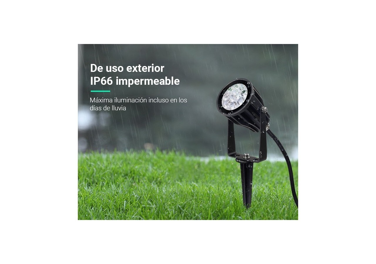 Spot LED de jardin sur piquet 6W RGB + CCT IP66 | Mi Light - FUTC04 - Barcelona LED