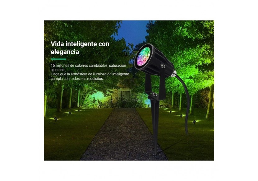 Spot LED de jardin sur piquet 6W RGB + CCT IP66 | Mi Light - FUTC04 - Barcelona LED
