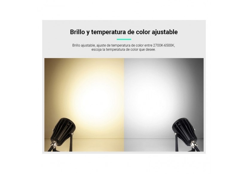 Spot LED de jardin sur piquet 6W RGB + CCT IP66 | Mi Light - FUTC04 - Barcelona LED