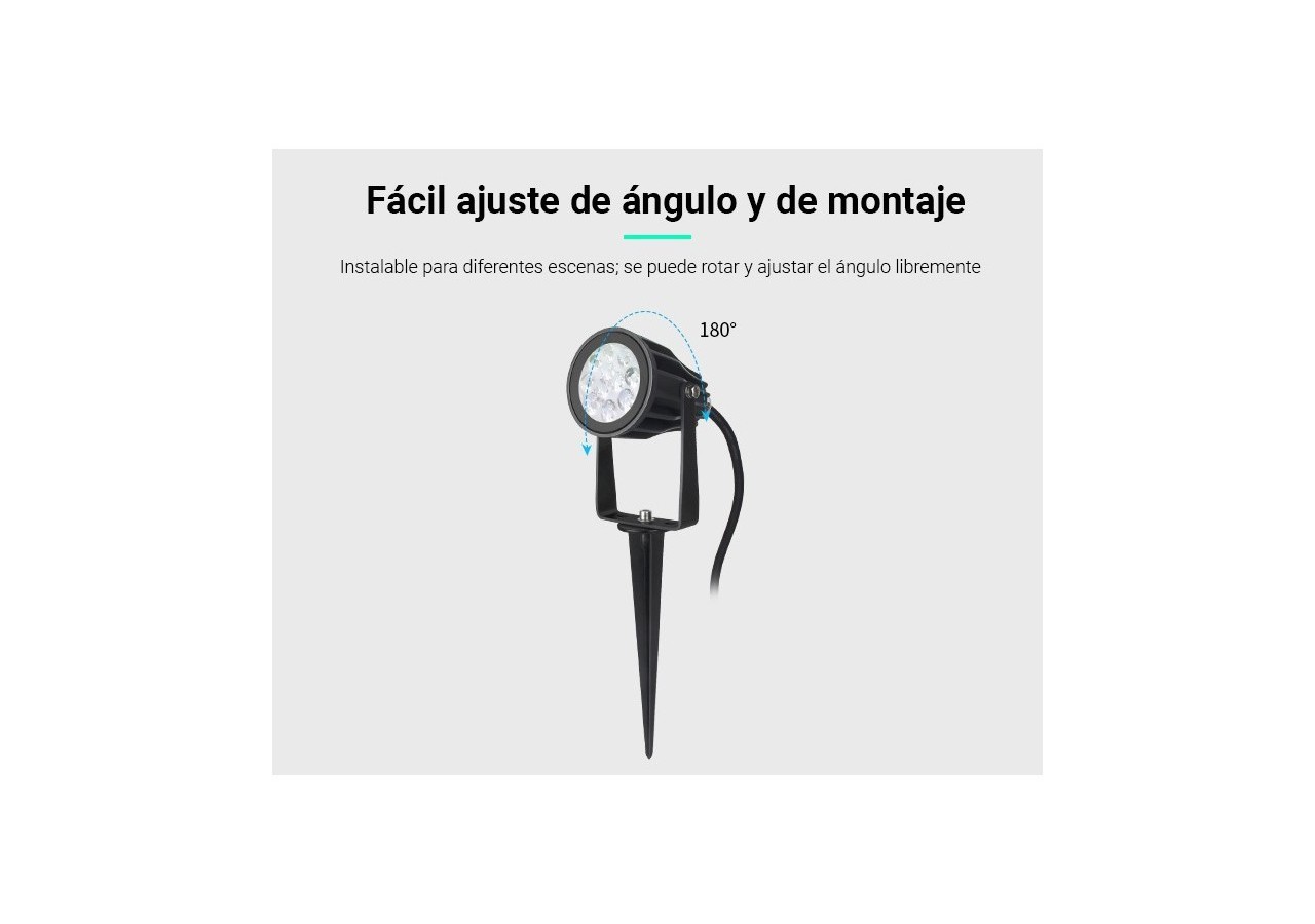 Spot LED de jardin sur piquet 6W RGB + CCT IP66 | Mi Light - FUTC04 - Barcelona LED