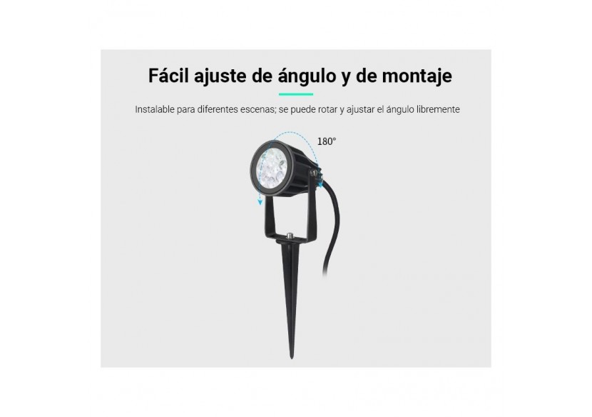 Spot LED de jardin sur piquet 6W RGB + CCT IP66 | Mi Light - FUTC04 - Barcelona LED