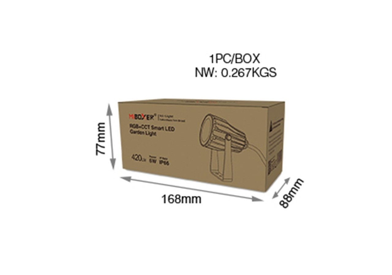 Spot LED de jardin sur piquet 6W RGB + CCT IP66 | Mi Light - FUTC04 - Barcelona LED