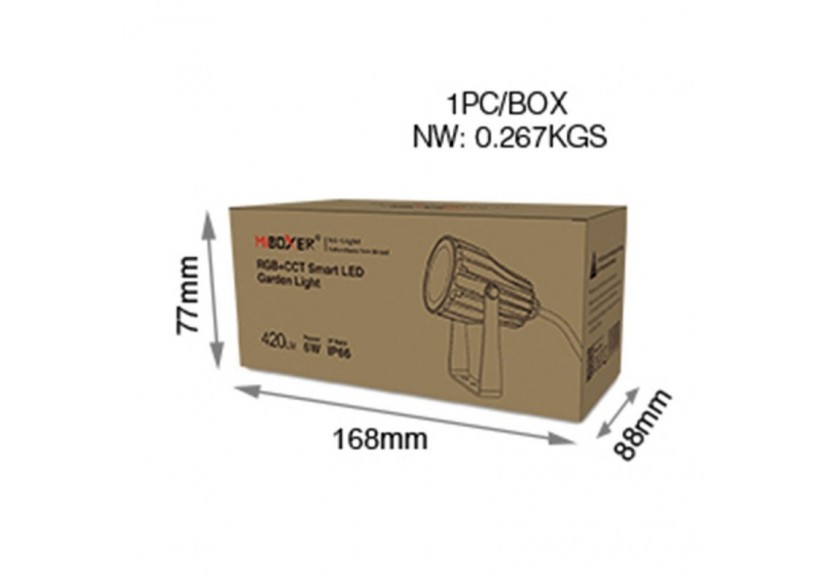 Spot LED de jardin sur piquet 6W RGB + CCT IP66 | Mi Light - FUTC04 - Barcelona LED