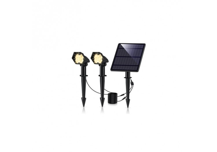 Double spot solaire extérieur 3W IP65 - SL12-BC - Barcelona LED